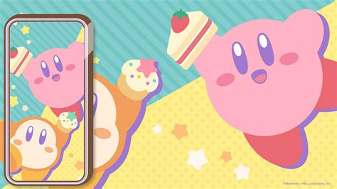 Cute Retro Kirby Wallpaper From Nintendo - Kawaii Hoshi