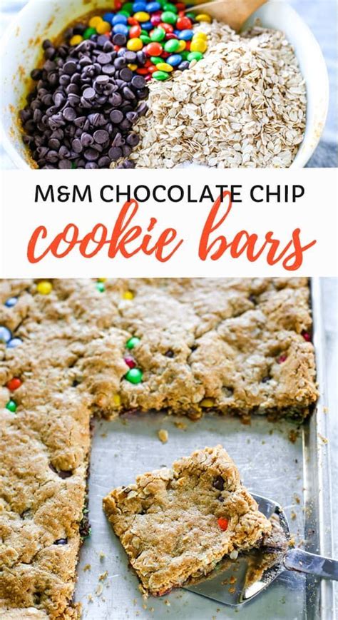 M&M Cookie Bars Recipe | Recipe | Cookie bar recipes, Cookie bars easy ...