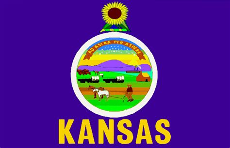 OnlineLabels Clip Art - Flag Of Kansas