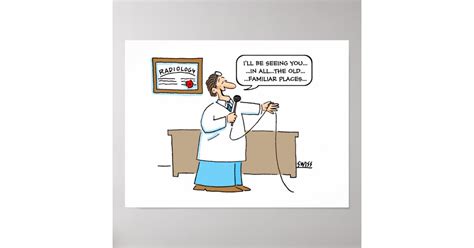 Radiologist Cartoon Poster | Zazzle.com