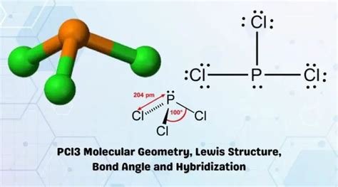 PCl3 Molecular Electron Geometry, Lewis Structure, Bond Angles and ...