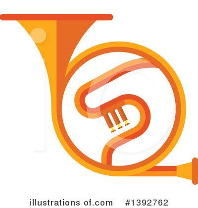 French Horn Clipart #1064455 - Illustration by Vector Tradition SM