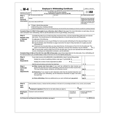 W4 Form 2024 Printable Spanish - Melly Leoline