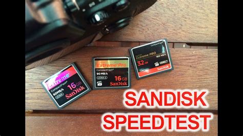 Sandisk Compact Flash Speed Test (60mb/s, 95mb/s & 160mb/s) with Nikon D800 RAW - YouTube