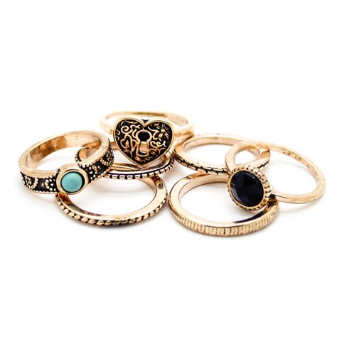 Boho multi rings set - Imsmistyle