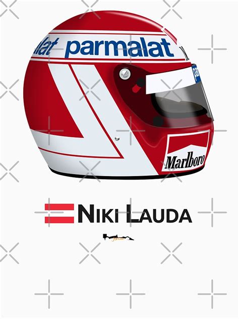 "Niki Lauda - 1984 Helmet" T-shirt by JageOwen | Redbubble