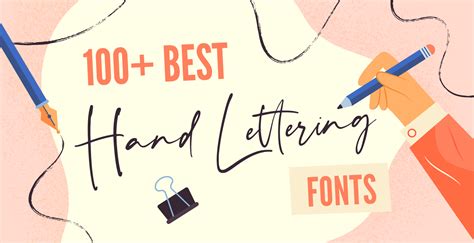 100+ Finest Hand Lettering Fonts For Your Inspiration