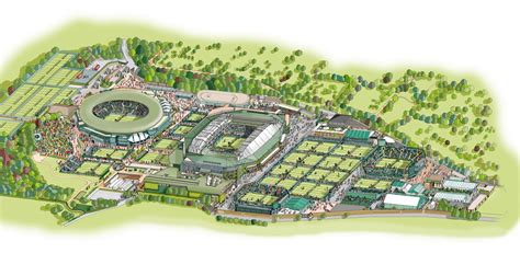 Katherine Baxter illustrator: WIMBLEDON TICKET MAP DESIGN 2015