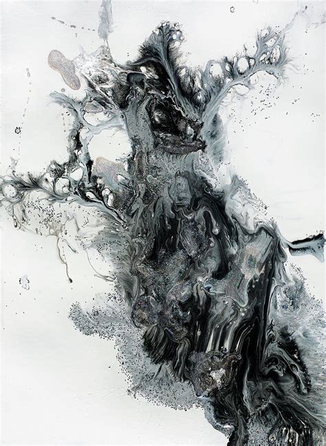 Black and White Abstract Painting Painting by Julia Fine Art - Fine Art America