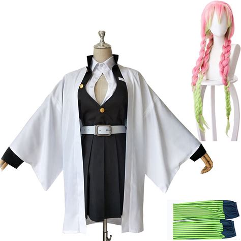 Buy Adult Kids Kimetsu No Yaiba Cosplay Costumes Kanroji Mitsuri Cosplay Costume Women Japan ...