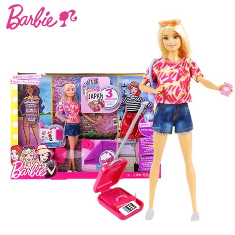 Barbie Original Brand Travel GiftSet Doll Girl Pretend Dolls Fashion ...