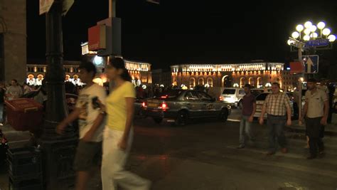 Stock video of yerevan, armenia - circa 2012: nightlife | 3654629 ...