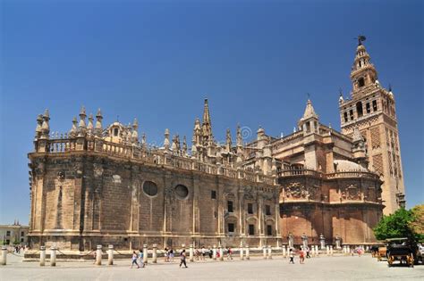 Sevilla Cathedral Catedral De Santa Maria De La Sede, Gothic Style Architecture in Spain ...