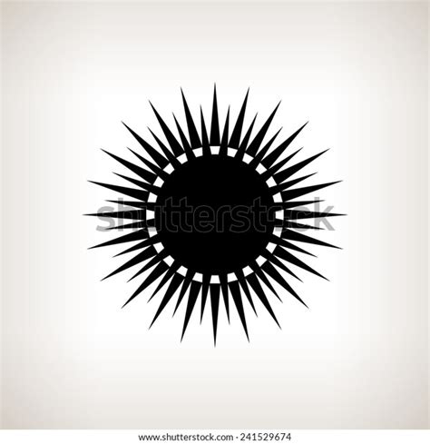 Silhouette Sun Rays On Light Background Stock Illustration 241529674 ...