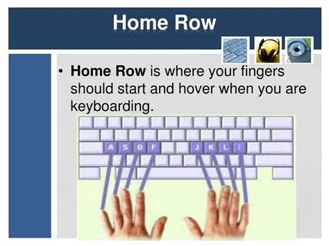 Home Row Typing Practice Keyboard