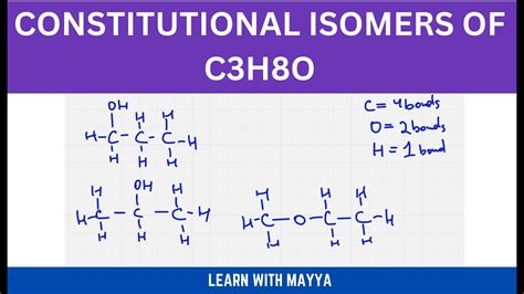 C3h8o Isomers Line Structures