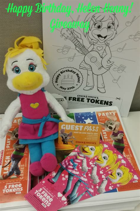 Happy Birthday, Helen Henny + Chuck E. Cheese's Giveaway - Nanny to Mommy