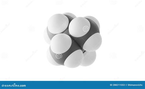 Neopentane Molecule, 2.2-dimethylpropane Molecular Structure, Isolated 3d Model Van Der Waals ...