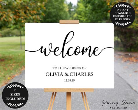 A1 & A3 Welcome Sign | EDITABLE TEMPLATE - campestre.al.gov.br