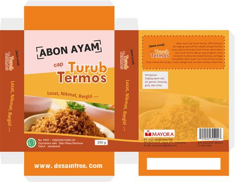 Desain Box Kemasan Makanan Keren Format Cdr Desain Free - Riset