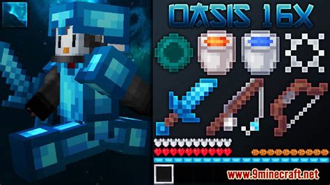 Oasis [16x] Texture Pack - MCPE/Bedrock PvP Pack - Mc-Mod.Net