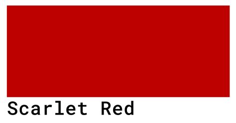 Scarlet Red Color Codes - The Hex, RGB and CMYK Values That You Need