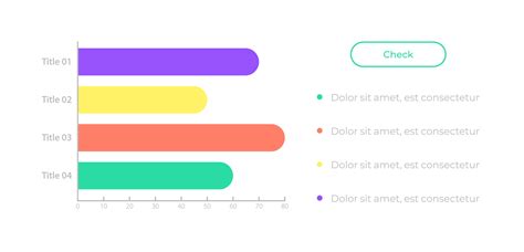 Horizontal bar chart UI element template. Editable isolated vector dashboard component. Flat ...