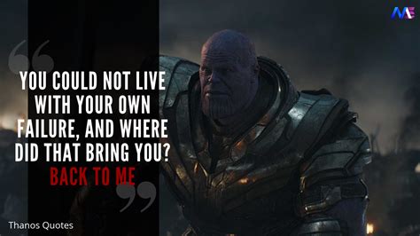 Thanos Quotes Endgame Failure - ShortQuotes.cc