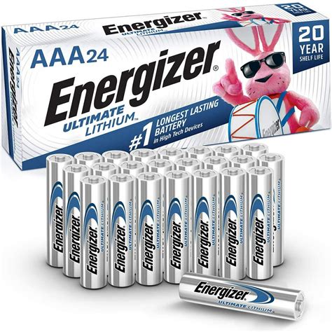 Energizer AAA Lithium Batteries, Ultimate Lithium Triple A Battery (24 ...