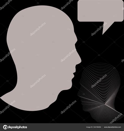 Silhouette Male Head Profile Stock Vector by ©YAYImages 344169264