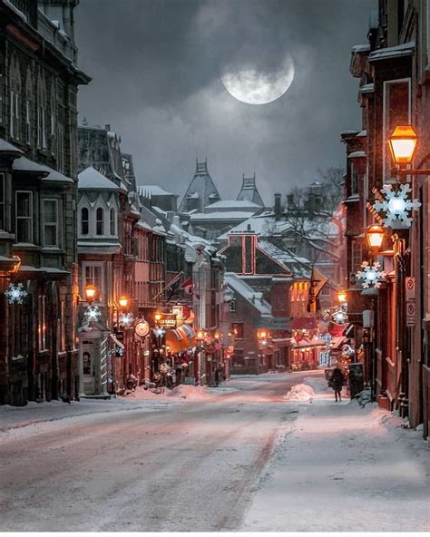 Historic Old Town Quebec is the perfect place a dream like winter wonderland. ... | Winter ...