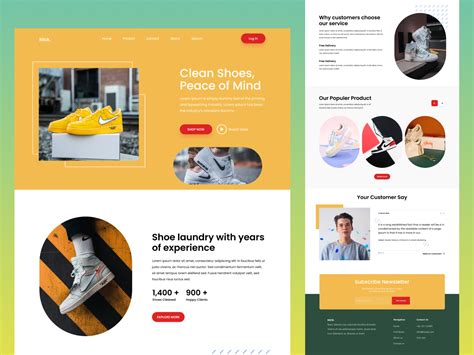 Ecommerce Landing Page by Shariyar Sakib on Dribbble