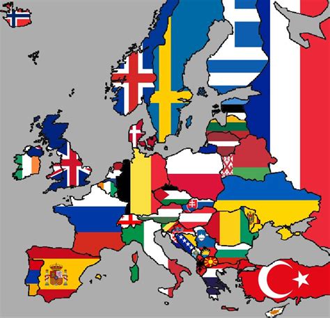 Flag Map Minefield: Europe Quiz