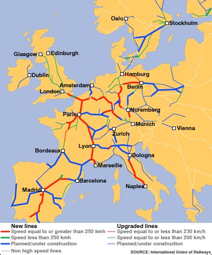 Bullet Train Europe Map - Almeta Mallissa