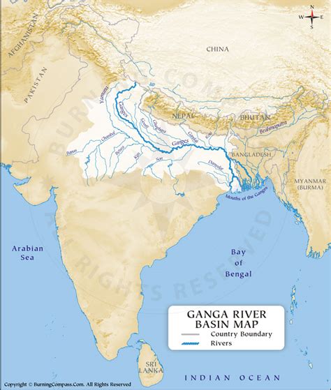 Ganga River Basin Map