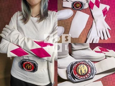 Cosplay Costume Pink Ranger Prop / Ranger Belts Glowes and Boots - Etsy