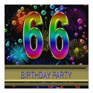 66th Birthday Invitations & Announcements | Zazzle