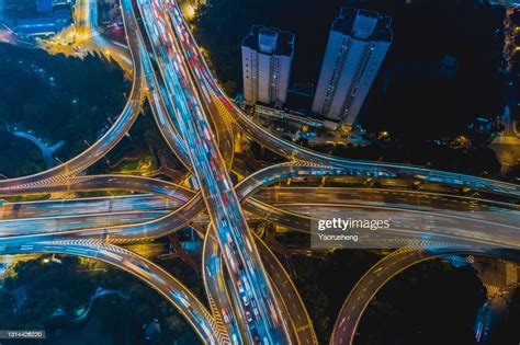 Overpass Transportation Night View High-Res Stock Photo - Getty Images