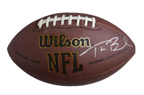 Tom Brady Autographed Football