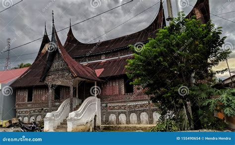 Minangkabau Gadang House, a Beautiful Work of Architecture Stock Photo ...