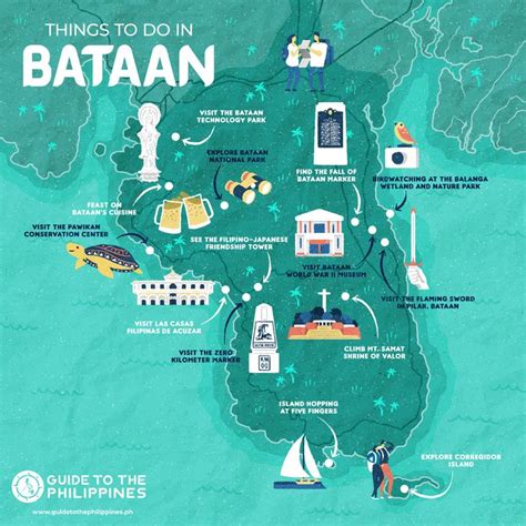 Bataan Map | Things to Do | Bataan, Philippines travel, Philippines travel guide