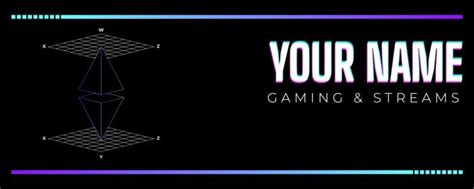 Edit this Neon Gaming Profile Discord Banner design for free