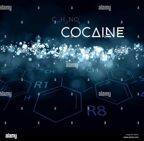 Cocaine powder with the chemical formula Stock Vector Art & Illustration, Vector Image: 88799022 ...