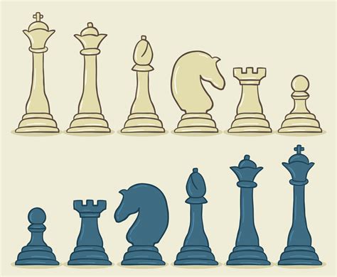 Hand Drawn Chess Pieces Vector Vector Art & Graphics | freevector.com