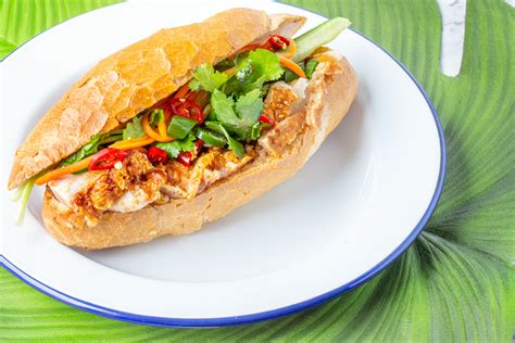 Vietnamese Bread Roll (Banh Mi) with Crispy Roast Pork | Asian Inspirations