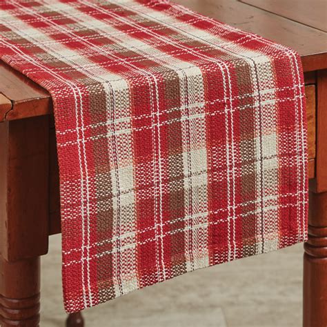 Fireside Plaid Table Runner 36" L | Park Designs