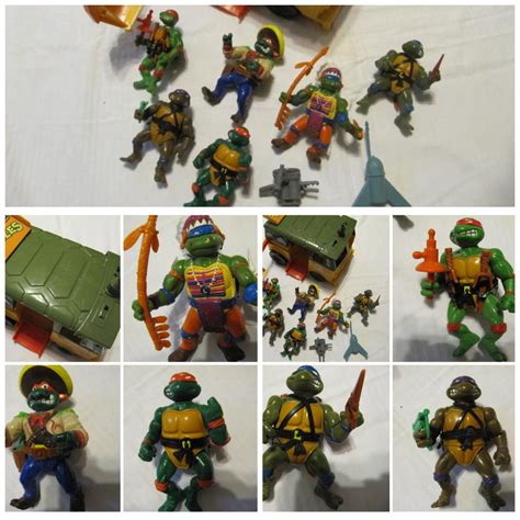 80s Vintage Teenage Mutant Ninja Turtles Set by GoldenDreamFinds