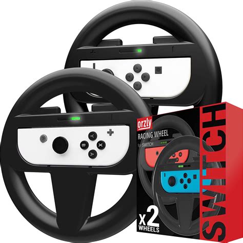 Orzly Steering Wheels for Nintendo Switch & OLED Console JoyCons ...