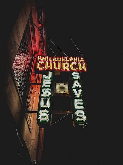 "Jesus Saves Vintage Neon Sign" Posters by trexitypix | Redbubble