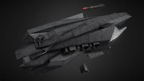 Amun-Ra Class Stealth Ship [The Expanse] - 3D model by Anton Perfilev (@wintermute666) [4956e46 ...